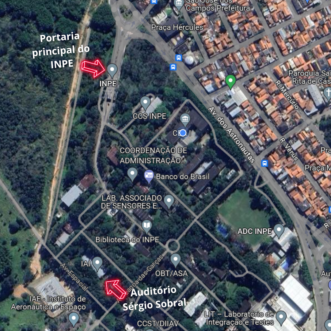 Mapa de localização - Auditório Sérgio Sobrai - IAI